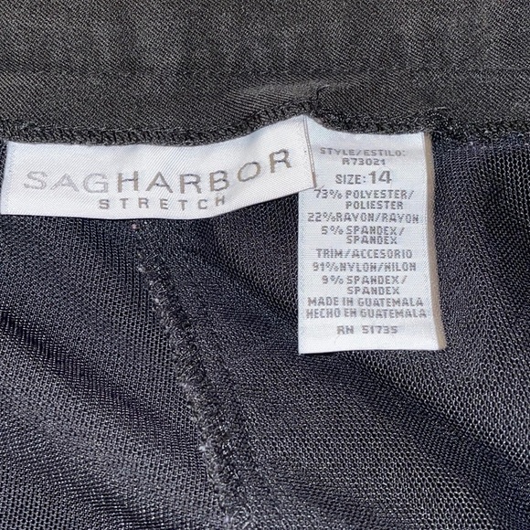 Black fly zipper front pants - Picture 3 of 3